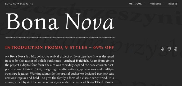 Bona Nova Font Free Download