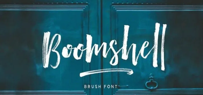 Boomshell Brush Font Boomshell Brush Font