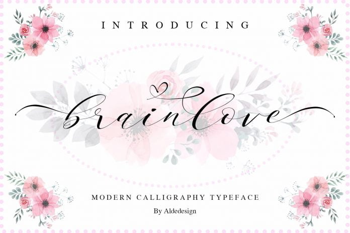 Brainlove – Beautiful Script Free Fonts