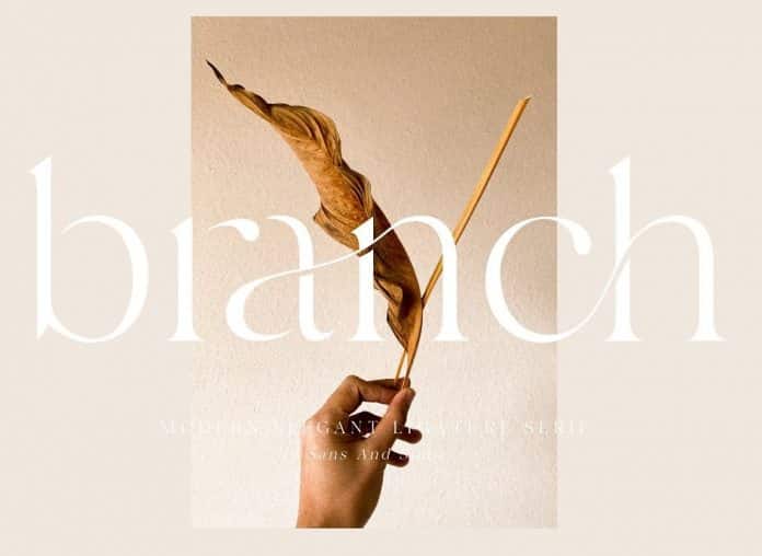 branch - Elegant Ligature Font