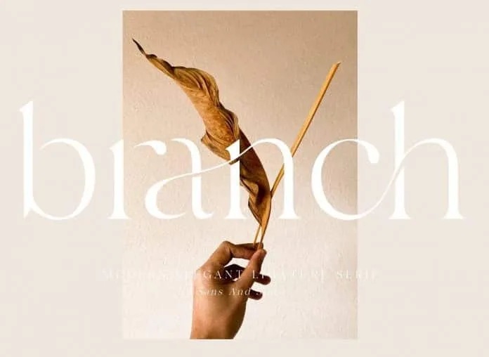 branch - Elegant Ligature Font