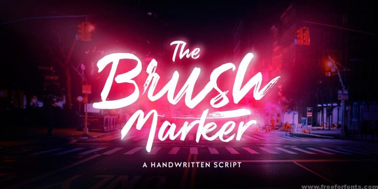 Brush Marker Font Free Download