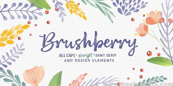 Brushberry Font