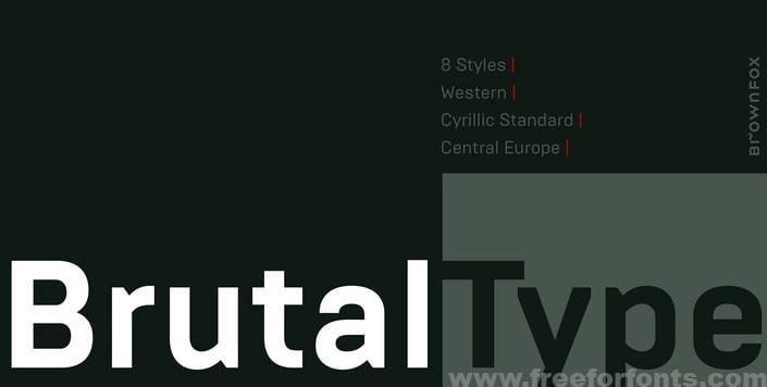 Brutal Type Font