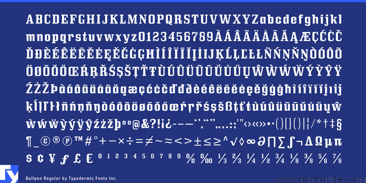 Bullpen Font