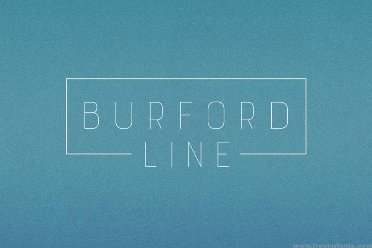 Burford Line Font Free Download