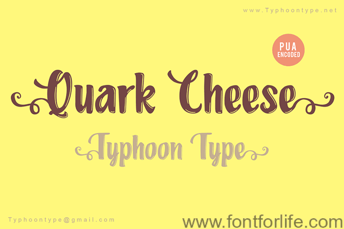 Quark Cheese Font