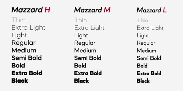Mazzard Font