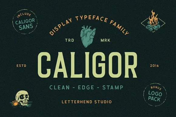CALIGOR - Display Typeface Font