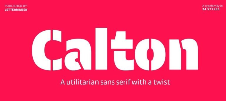 Calton Font Free Download