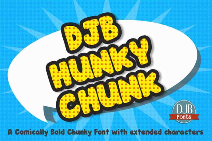 DJB Hunky Chunk Font