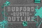 Burford Rustic Outline Font