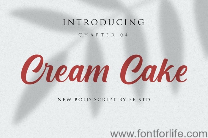 Cream Cake | New Bold Script Font