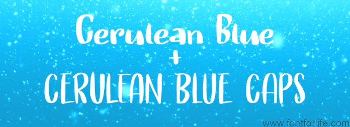 Cerulean Blue Font
