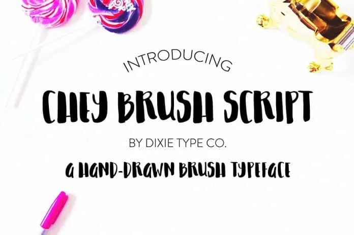 CHEY BRUSH SCRIPT Font CHEY BRUSH SCRIPT Font