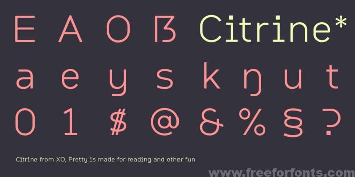 Citrine Font