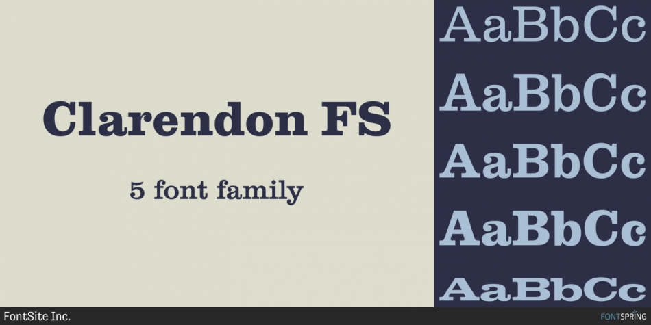 Clarendon Font Fontforlife