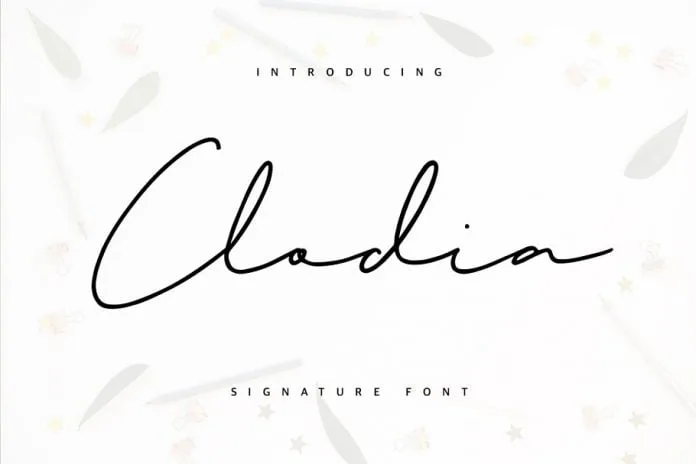 Clodia Signature Font