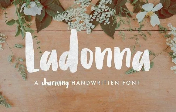 Ladonna Brush Font Ladonna Brush Font