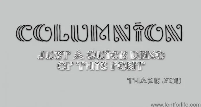 Columnion Font