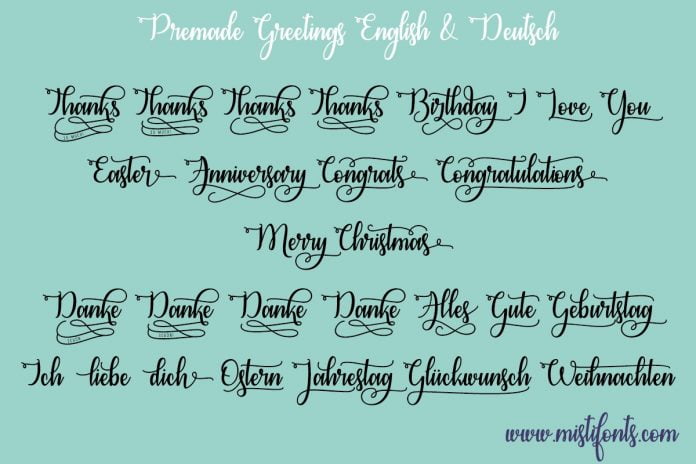 Congrats Calligraphy Font