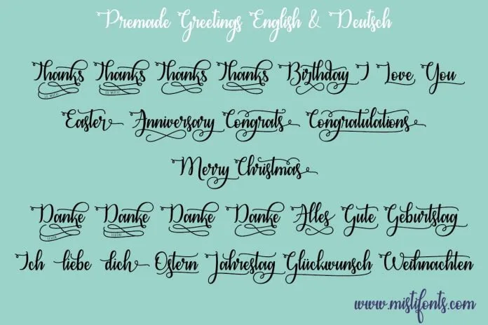 Congrats Calligraphy Font