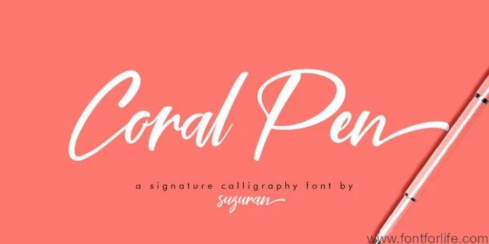 Coral Pen Font