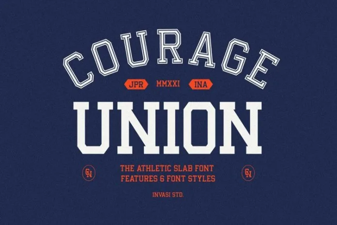 Courage Union Athletic Slab Font