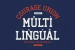 Courage Union Athletic Slab Font