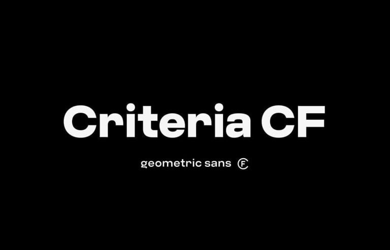 Criteria CF Font Free Download