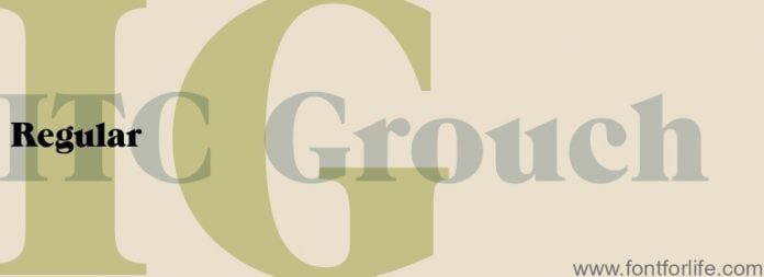 ITC Grouch Font