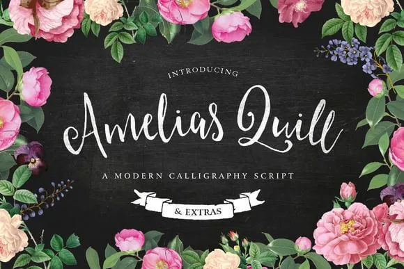 Amelia`s Quill Script