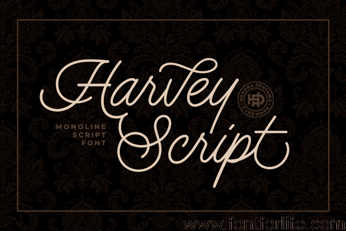 Harvey Script Font