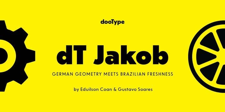 dT Jakob Font Family Free Download