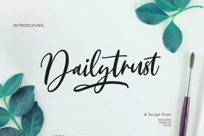 Dailytrust Script Font