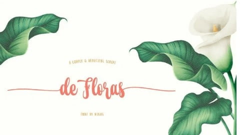 de Floras - Bold Font
