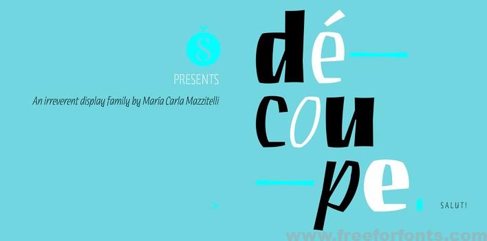 Decoupe (Découpe) Font