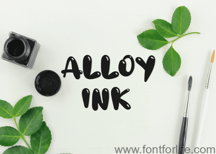 Alloy Ink Font