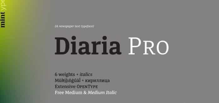 Diaria Pro Font