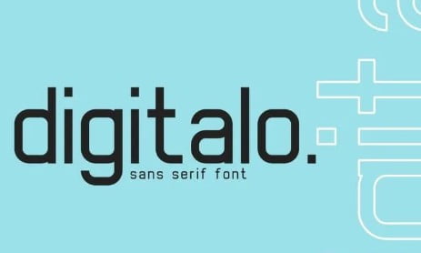 digitalo - digital font
