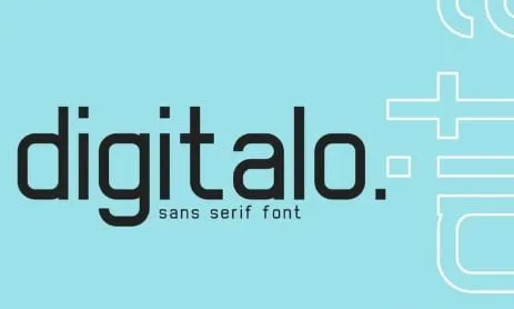 digitalo - digital font