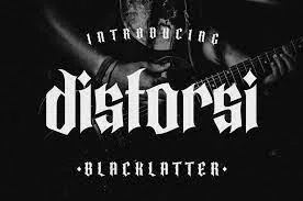 distorsi Font