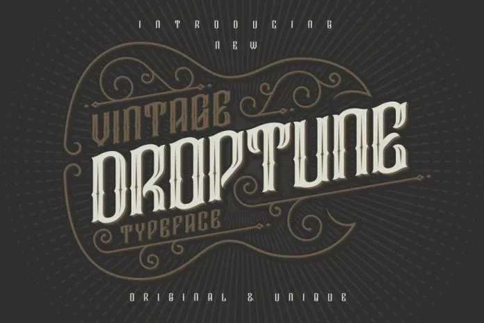 Droptune Typeface