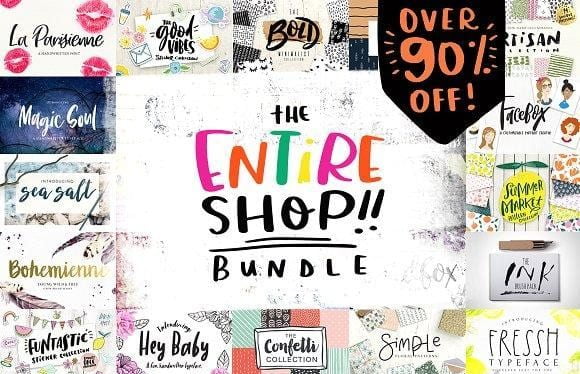 Entire Shop Bundle Font