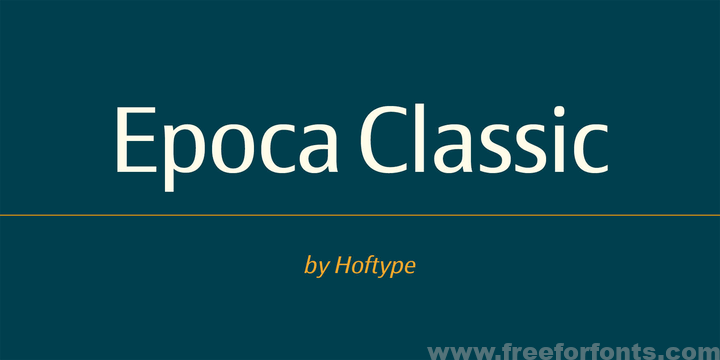 Epoca Classic Font