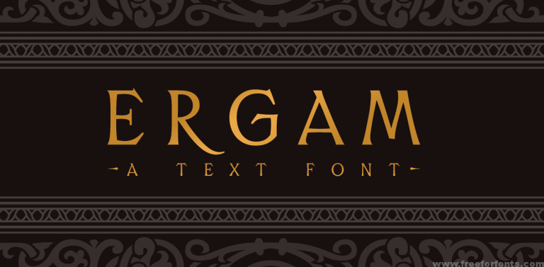 Ergam Font Free Download
