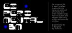 Experimental BM Typeface Font