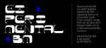 Experimental BM Typeface Font