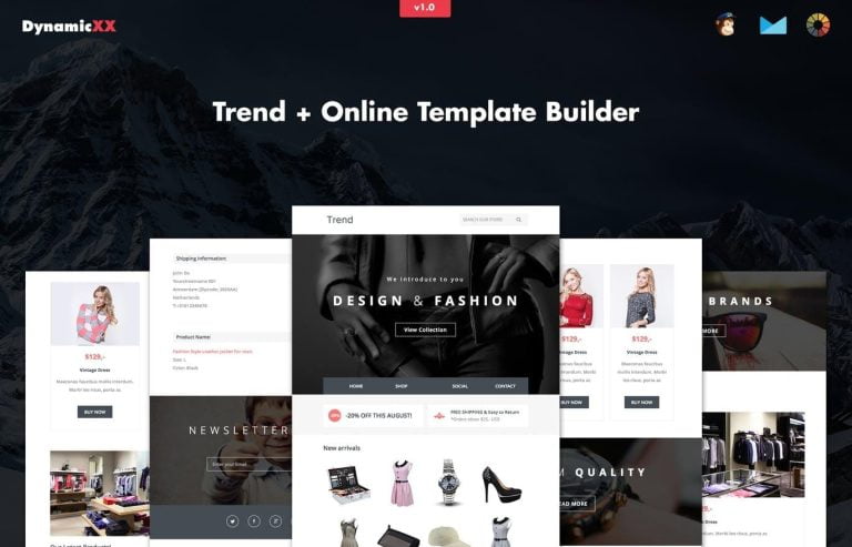 Trend – Responsive Fashion Email + Online Builder