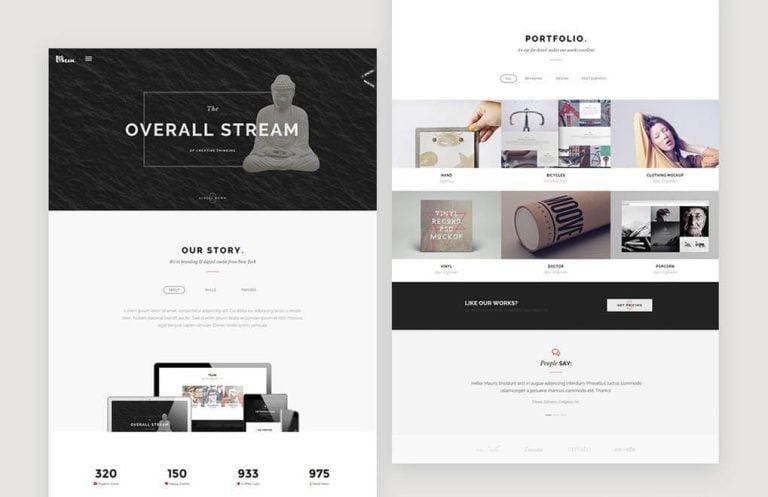 BigStream – One Page Multi-Purpose Template